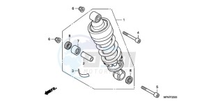 CB1000R9 Australia - (U) drawing REAR CUSHION