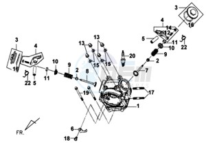 MIO 50 L5-L6 drawing CYLINDER HEAD CPL.