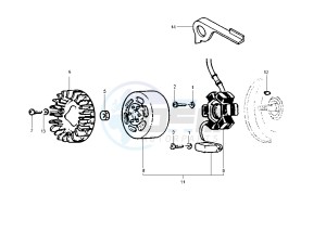 ICE 50 drawing Flywheel magneto