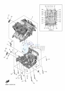 YZF690-U YZF-R7 (BJT1) drawing CRANKCASE