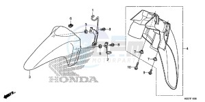 AFS110CSFF CB1000R 2ED - (2ED) drawing FRONT FENDER