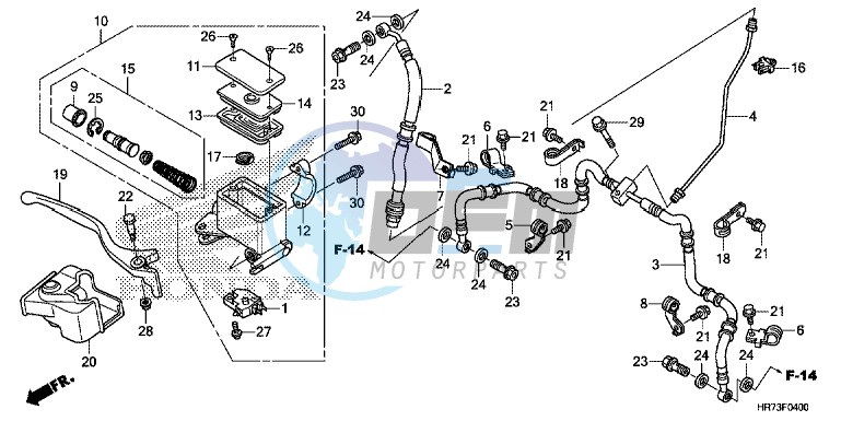 FR. BRAKE MASTER CYLINDER