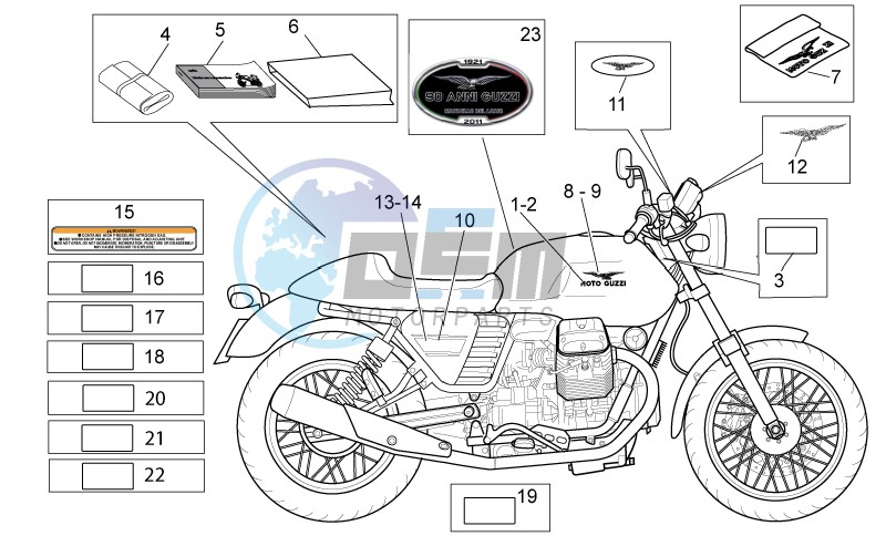 Decal and plate set