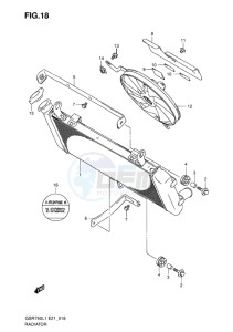 GSR750 EU drawing RADIATOR