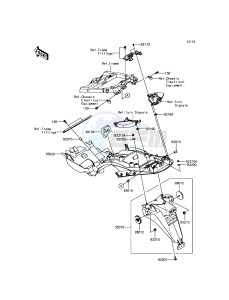 ZZR1400 ABS ZX1400JHF GB XX (EU ME A(FRICA) drawing Rear Fender(s)