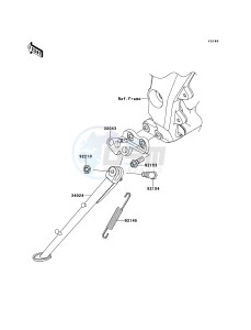 Z1000 ZR1000DDF FR GB XX (EU ME A(FRICA) drawing Stand(s)