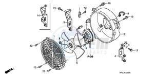 TRX500FE9 Australia - (U) drawing COOLING FAN