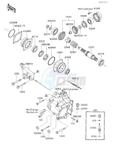 KLF 300 A [BAYOU 300] (A2) [BAYOU 300] drawing FRONT BEVEL GEARS