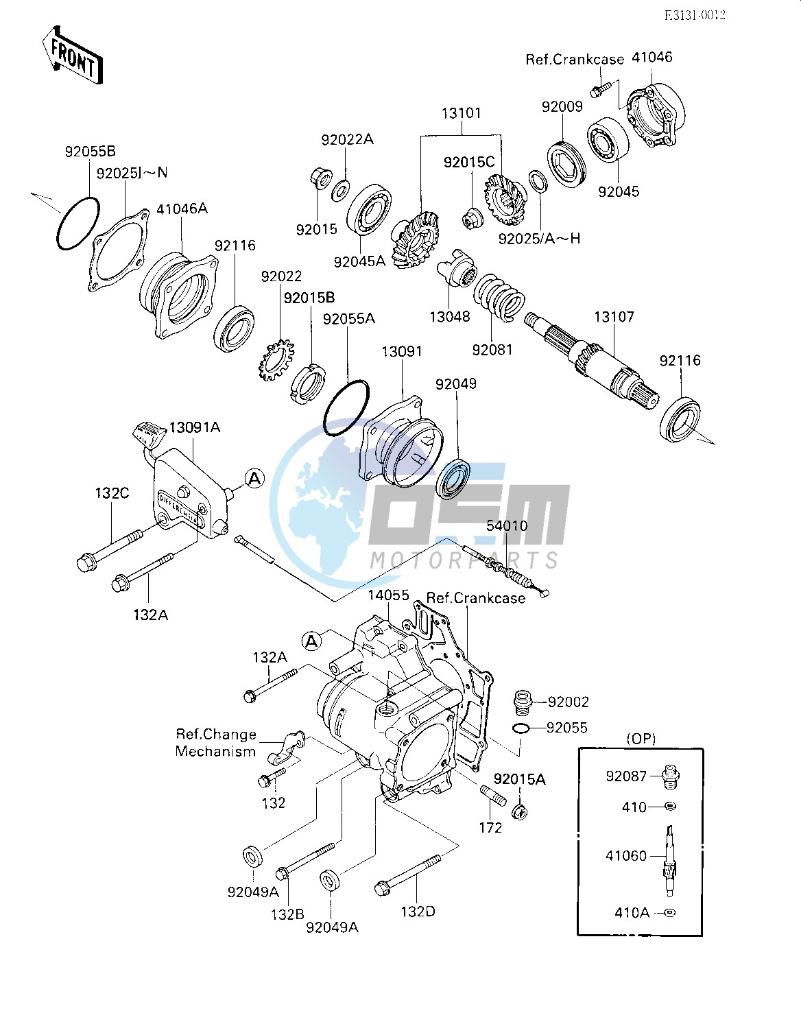 FRONT BEVEL GEARS