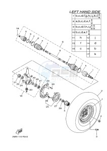 YXM700E YXM70VPHG VIKING EPS HUNTER (B427) drawing FRONT WHEEL