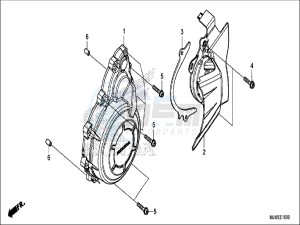 CBR500RAH CBR500R ED drawing A.C. GENERATOR COVER