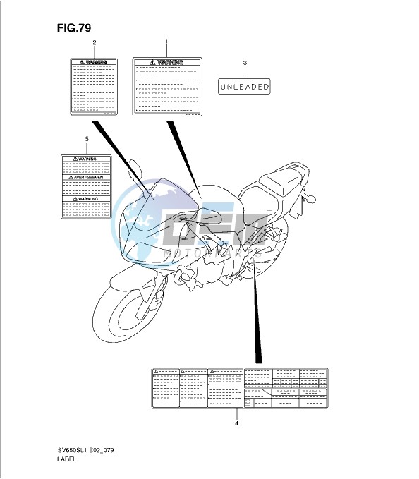 LABEL (SV650SUL1 E24)