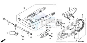 CRF100FD CRF100F Europe Direct - (ED) drawing SWINGARM