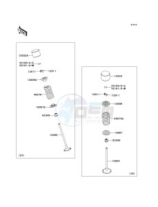 ZX 600 P [NINJA ZX-6R] (7F-8FA) P8FA drawing VALVE-- S- -