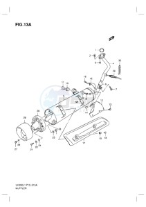 UH200 BURGMAN EU drawing MUFFLER (MODEL EXECUTIVE)