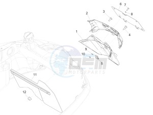 SUPER GTS 300 4T 4V IE ABS E3- E4 (NAFTA) drawing Rear cover - Splash guard