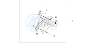 VT750C2 drawing BACKREST STAY