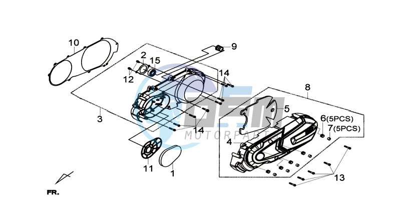 CRANKCASE COVER LEFT