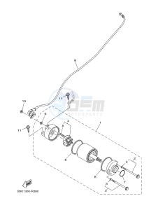 MTN850-A MTN-850-A MT-09 ABS (BS21) drawing STARTING MOTOR