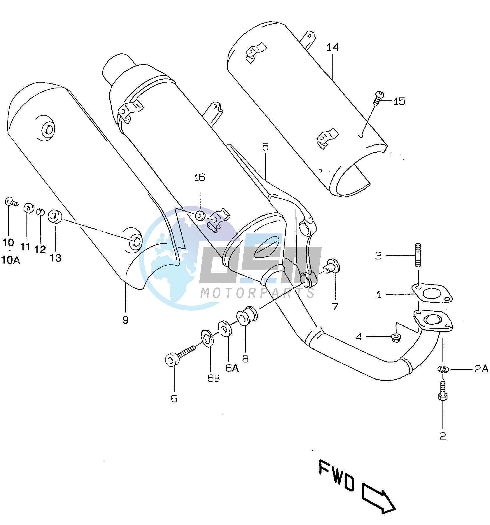 MUFFLER (model AY50 K1 P39)