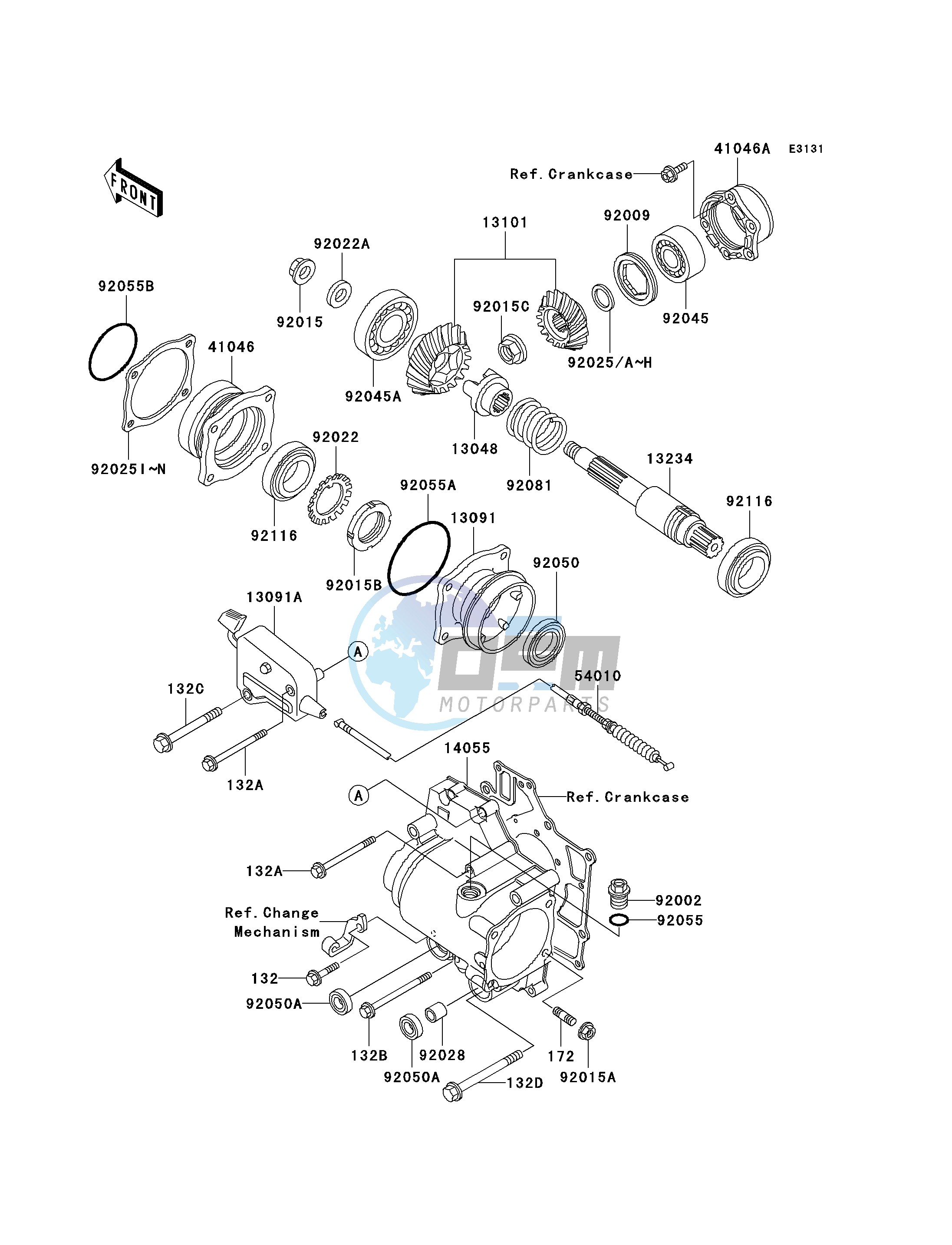 FRONT BEVEL GEAR