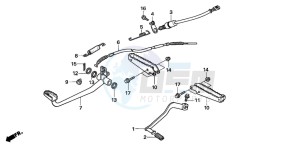 TRX250EX SPORTRAX 250 EX drawing PEDAL/STEP (TRX250EX6/7/8)