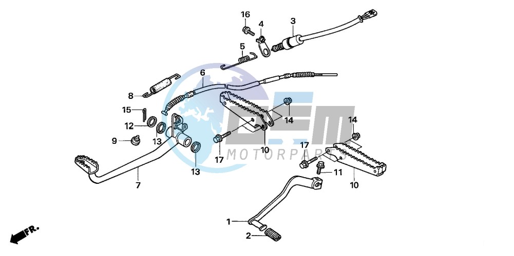 PEDAL/STEP (TRX250EX6/7/8)