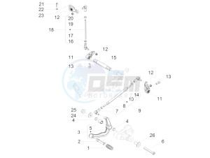 V7 III Special 750 e4 (APAC) drawing Gear lever