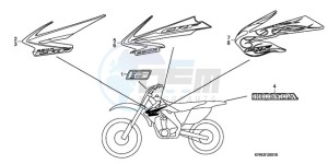 CRF250R9 ED / BLA CMF drawing MARK (CRF250R8/9)