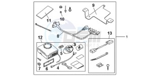 CB600FA39 Europe Direct - (ED / ABS ST 25K) drawing KIT ALARM SYS