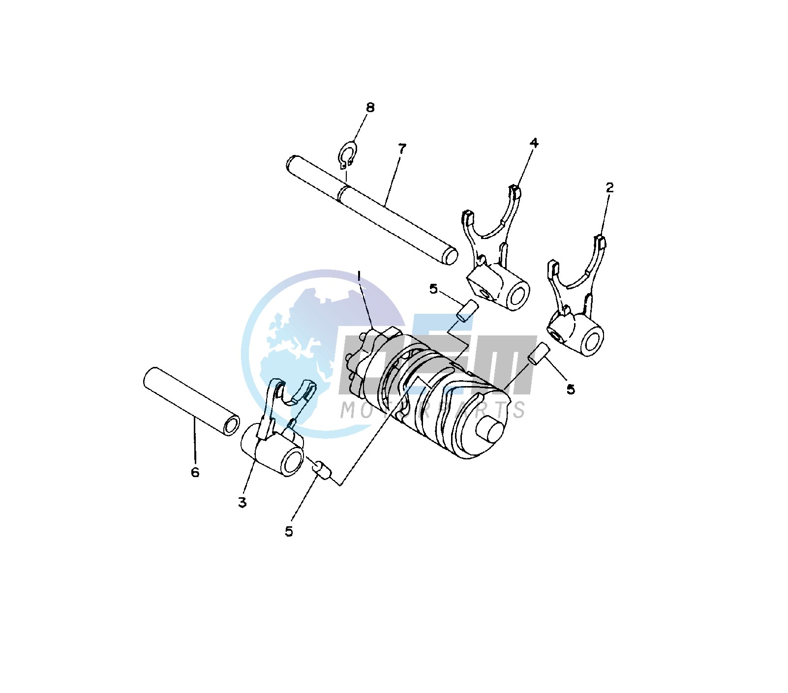 SHIFT CAM AND FORK