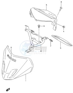 LT-A500X drawing HANDLE COVER (LT-A500XZL4 P17)