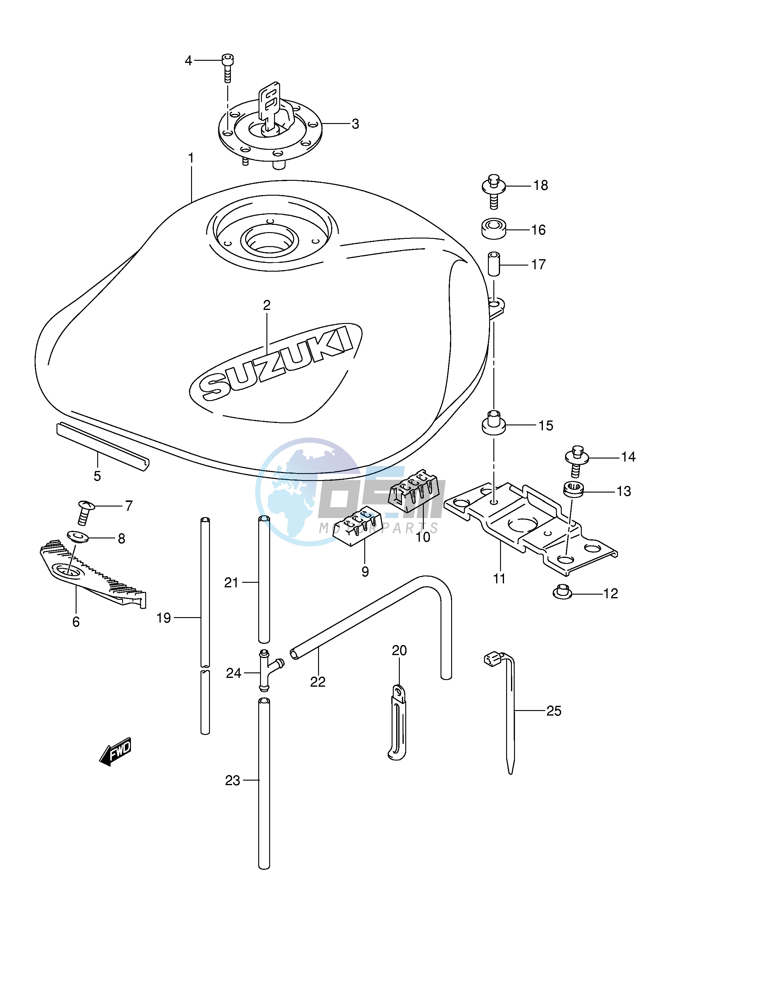 FUEL TANK (MODEL K4)