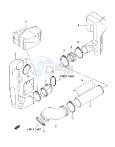 LT-A500XP Z drawing COOLING DUCT