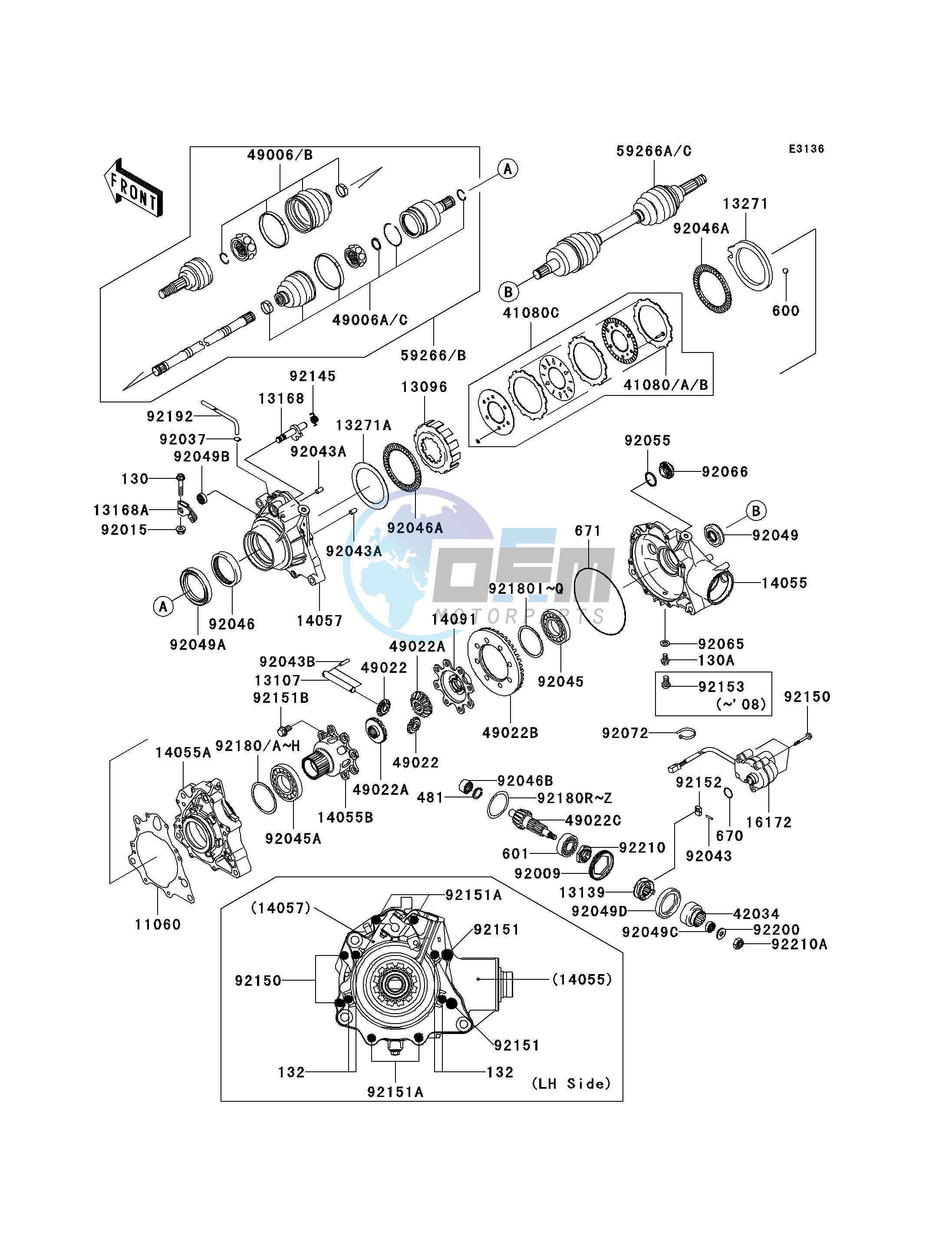 DRIVE SHAFT-FRONT