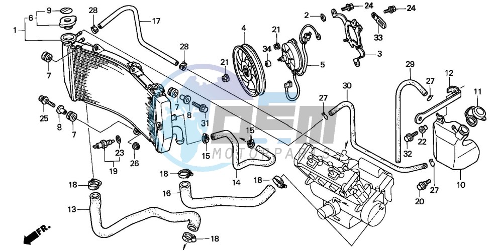 RADIATOR (CBR900RRY,1/RE1)