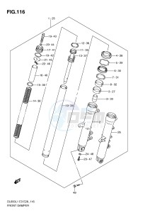 DL650 (E3) V-Strom drawing FRONT DAMPER