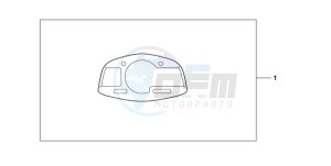 CBR600RRA F / CMF drawing METER PANEL