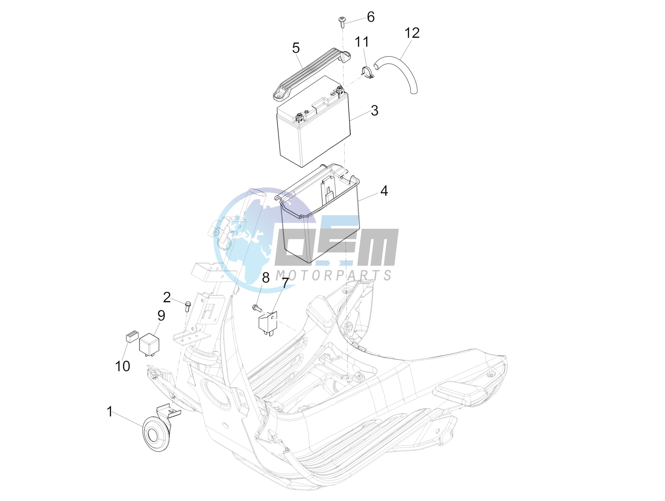 Remote control switches - Battery - Horn