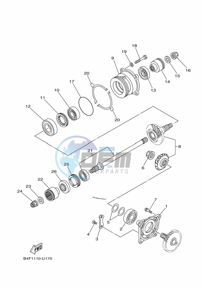 MIDDLE DRIVE GEAR