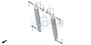 SH150 125 drawing REAR CUSHION