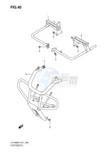 LT-F250 (E17) drawing FOOTREST