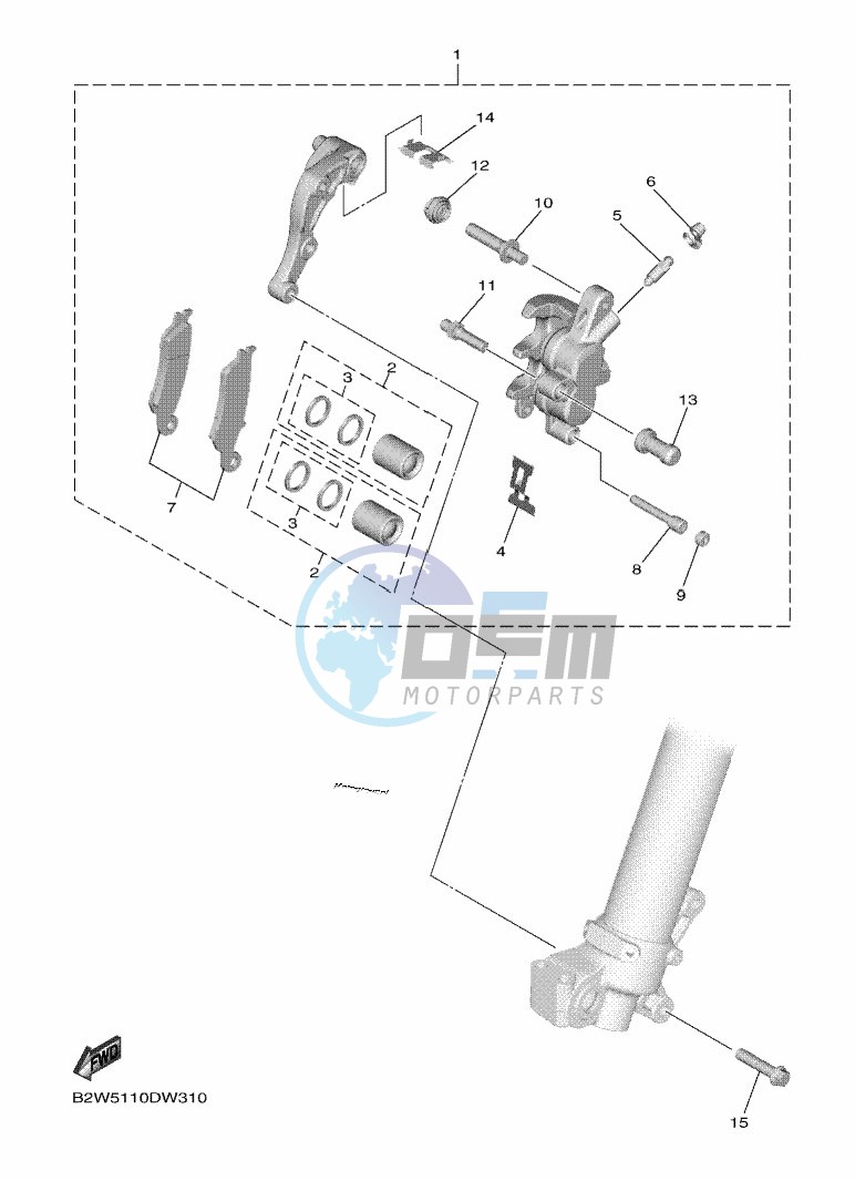 FRONT BRAKE CALIPER