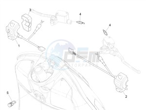 GTV 300 SEI GIORNI IE E4 ABS (EMEA) drawing Selectors - Switches - Buttons