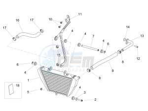 RSV4 1100 RACING FACTORY E4 ABS (NAFTA) drawing Oil radiator