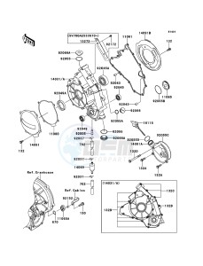 KFX700 KSV700ABF EU drawing Engine Cover(s)