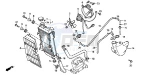 NX250 drawing RADIATOR