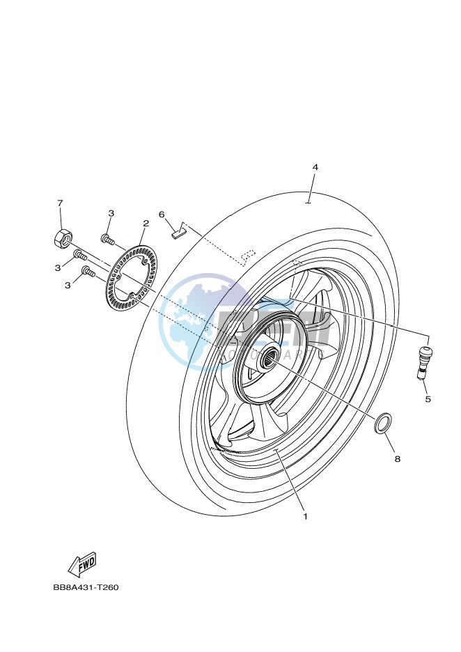 FRONT BRAKE CALIPER