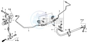 NSS250 drawing REAR BRAKE PIPE