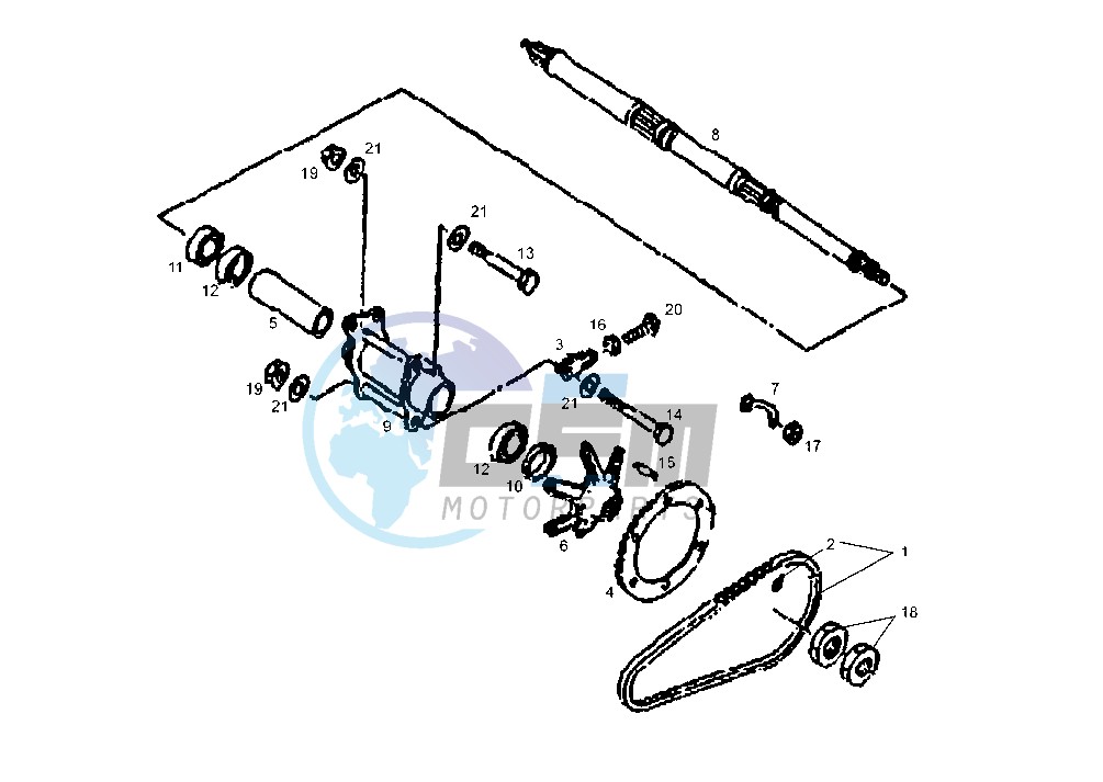 REAR WHEEL SHAFT